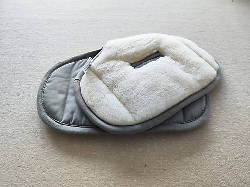 Detský textil - VLNIENKA zmenšovacia vložka do autosedačky Cybex Sirona G i size 100% Merino top super wash Natural šedá Bavlna - 16925858_