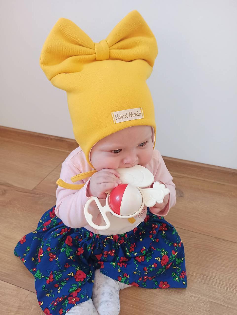 Čiapka MAŠĽA horčicová