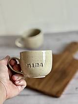 Nádoby - Šálka MAMA Simple (cappuccino) - 16925282_