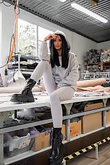Mikiny - Dámska mikina MISTY GREY - 16926209_