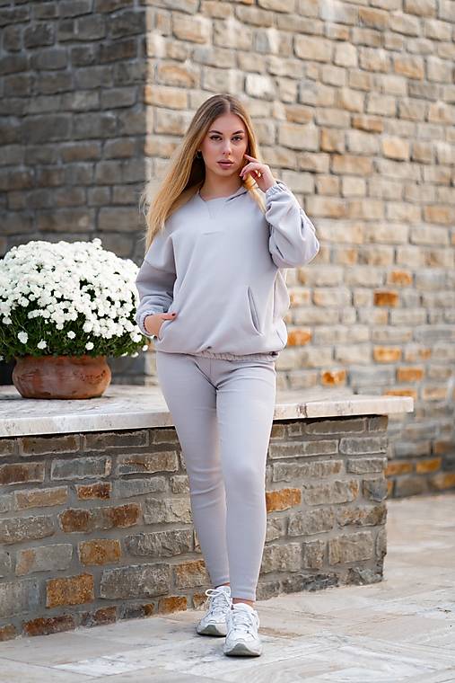 Mikiny - Dámska mikina MISTY GREY - 16926208_