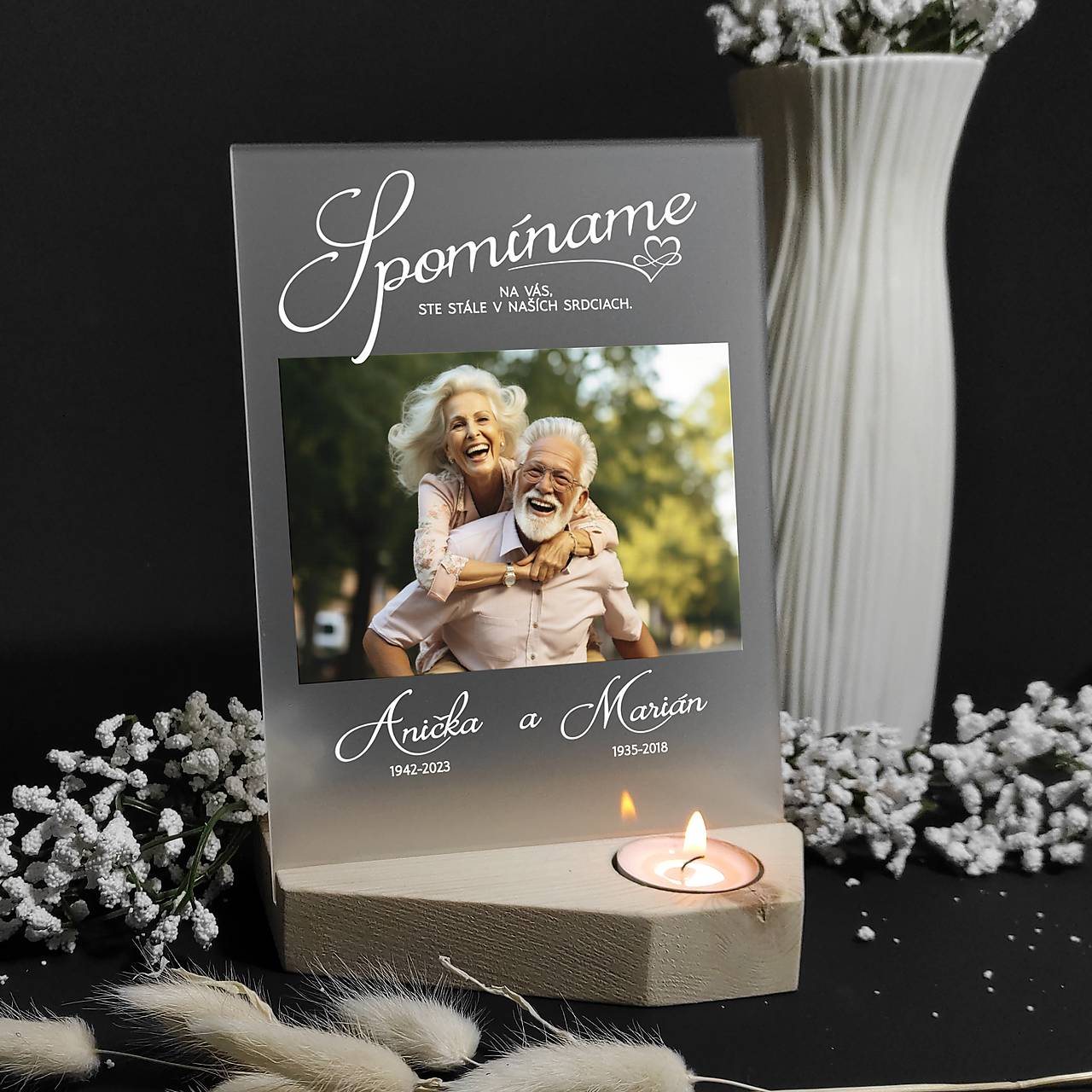 Darčeková plaketka ako spomienka na zosnulých - 001