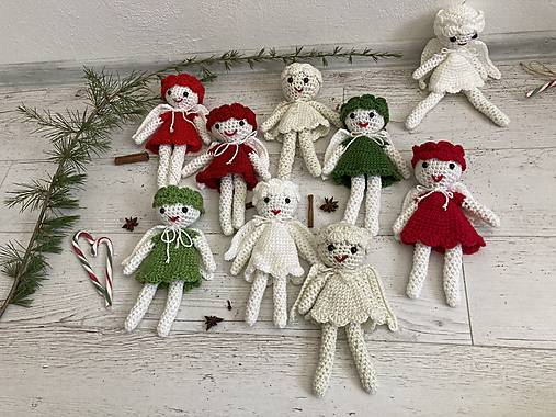 Dekorácie - ANJEL / háčkovaná dekorácia/hračka - 16927341_