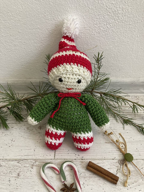 Hračky - škriatok Vianočný  :) - 16927403_