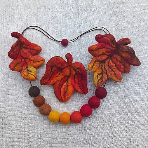 Náhrdelníky - ...plstený náhrdelník... - 16932255_