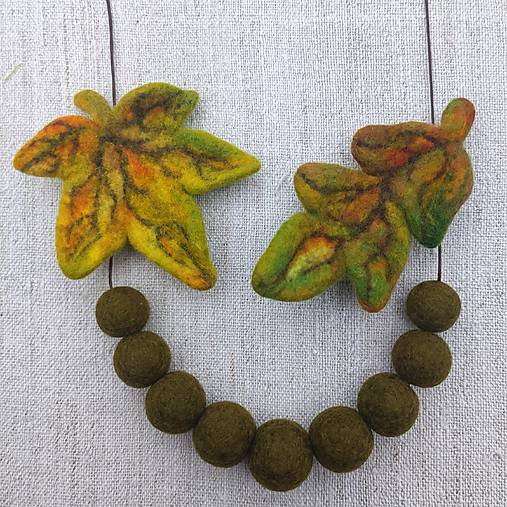 Náhrdelníky - ...plstený náhrdelník... - 16933525_