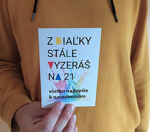 Papiernictvo - Vtipná narodeninová pohľadnica - 16931008_