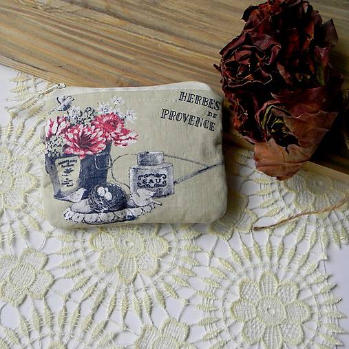 Taštičky - Provensálske bylinky - taštička-peňaženka - 16930778_