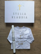 Detské oblečenie - Set na krst Freedom - tenká sviečka - 16936841_