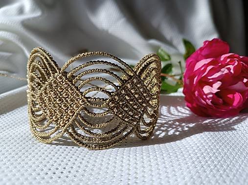 Náhrdelníky - Choker THEODORA gold - 16935223_