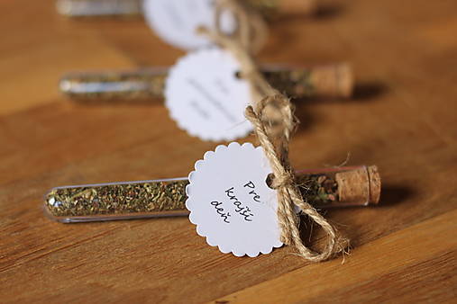 Čaje - Čajíčky pre kolegov a kolegyne (úzke dlhé skúmavky 11 cm) - 16938535_