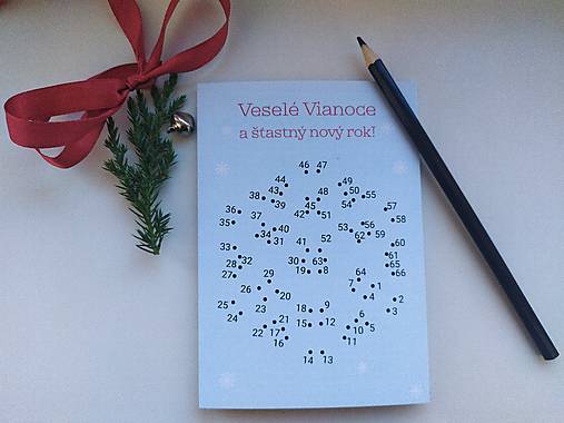 Papiernictvo - Vianočná pohľadnica - nakreslite snehovú vločku - 16938410_