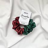  - Saténová scrunchie | vianočná limitovaná edícia (CLASSIC) - 16937802_