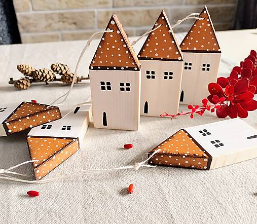 Dekorácie - Jesenné domčeky - 16937850_