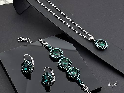 Sady šperkov - Emerald súprava - 16940932_