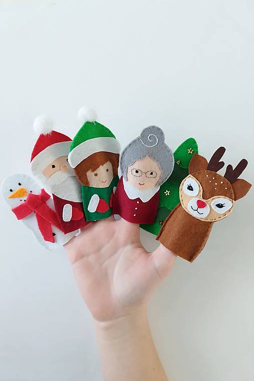 Hračky - Bábky na prsty: Vianočný sen  - 16942583_