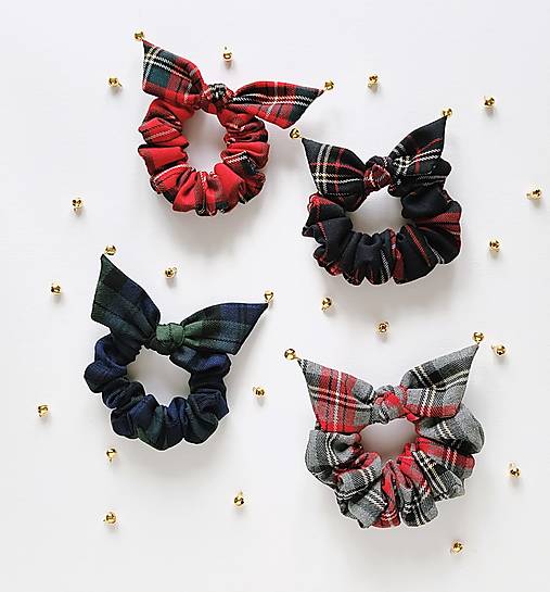 Recy-scrunchie vianočná rolničková (I.)