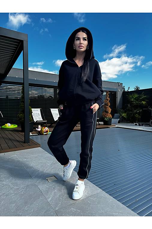 Nohavice - Dámske tepláky MATCHA BLACK - 16941694_