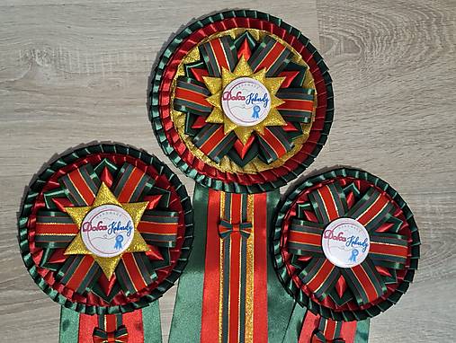 Iné šperky - Veľká kokarda Vianočná - 16944442_