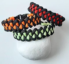 Náramky - Paracord farebne kombinovaný - 16945189_