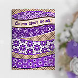  - Zápisník na poznatky zo života (kvetinový) - 16951559_