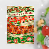  - Zápisník na poznatky zo života (kvetinový) s listmi - 16951565_