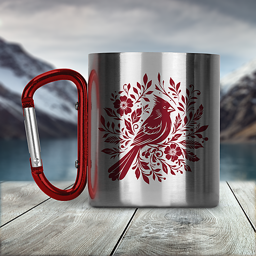 Nádoby - VTÁČIK nerezový termo hrnček  - 16952415_