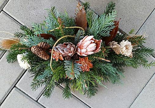 Dekorácie - Dušičkový čečinový aranžmán  - 16952209_