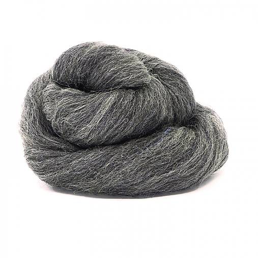 Vlna na plstenie, 100% merino, 20g (melír - šedý 108)