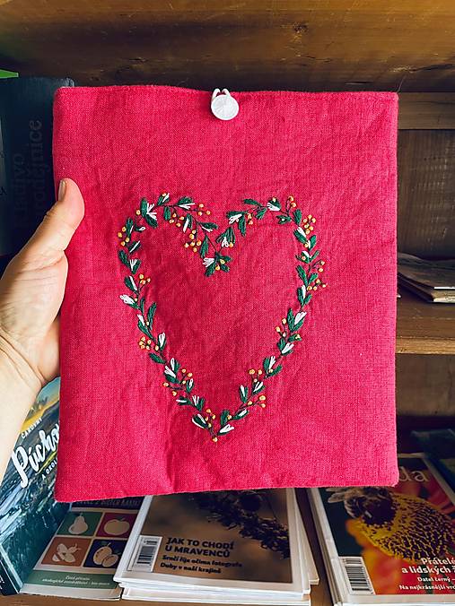 Papiernictvo - Ľanový obal na knihu - 16957015_