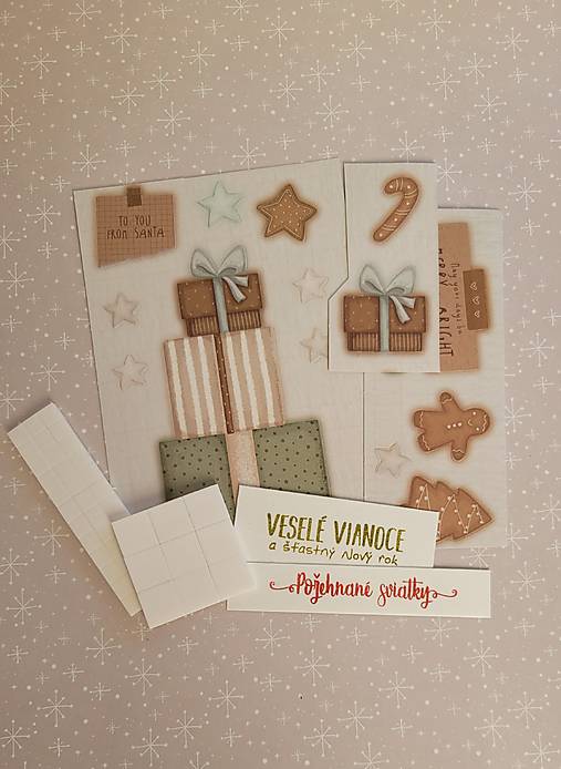 Papiernictvo - Vianocna DIY pohladnica - 16955700_