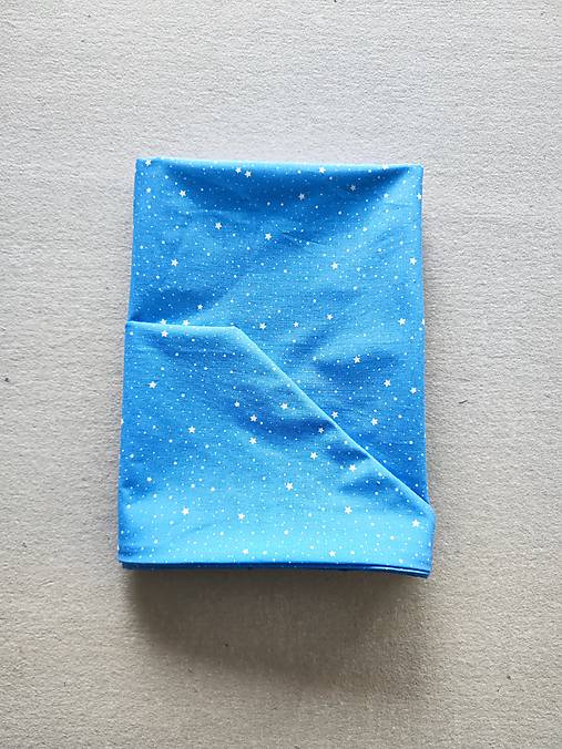Detský textil - VLNIENKA Detské obliečky do postieľky na mieru  100% bavlna Hviezdičky bledomodré - 16964930_