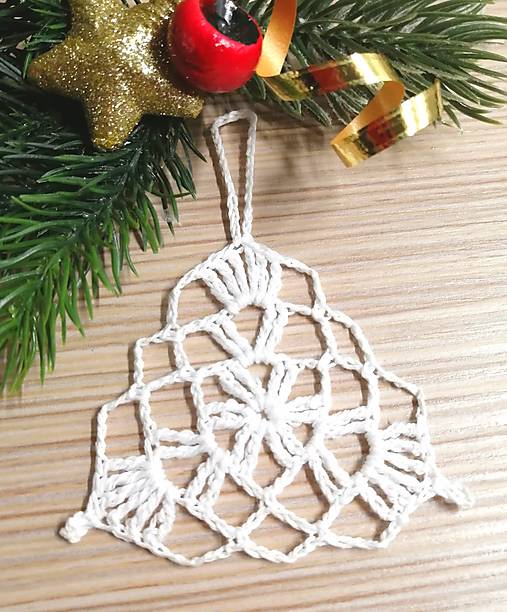 Dekorácie - Háčkovaná ozdoba na vianočný stromček  - 16964920_