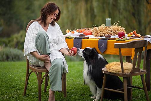 Úžitkový textil - Ľanový obrus Autumn Mood - 16963820_