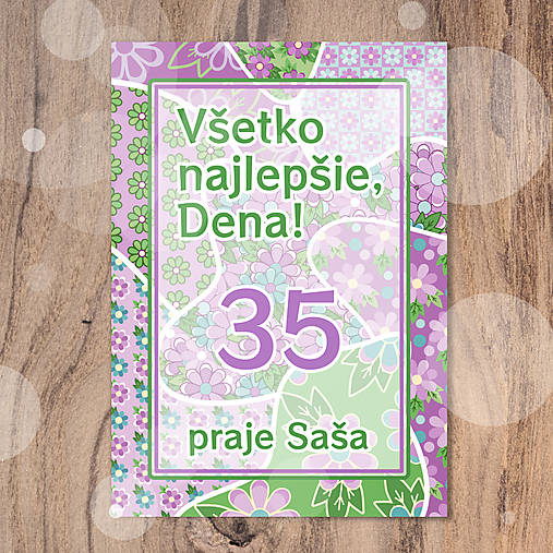 Papiernictvo - Pohľadnica Fľaky chaosu (floral with leaves) (levanduľové veselky) - 16965399_