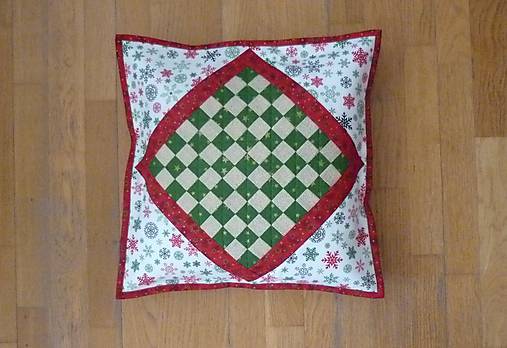 Úžitkový textil - Obliečka na vankúš vianočná (2) - 16967574_