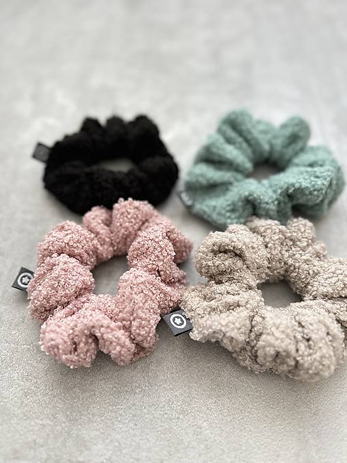 Ozdoby do vlasov - Buclé scrunchie - 16967272_