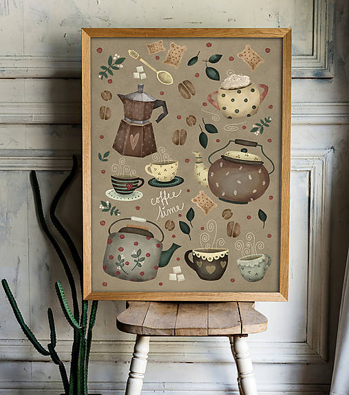 Grafika - Print Coffee Time - 16966869_