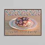 Grafika - Donut pri západe slnka floral with petals - grafika gerbery - 16972408_