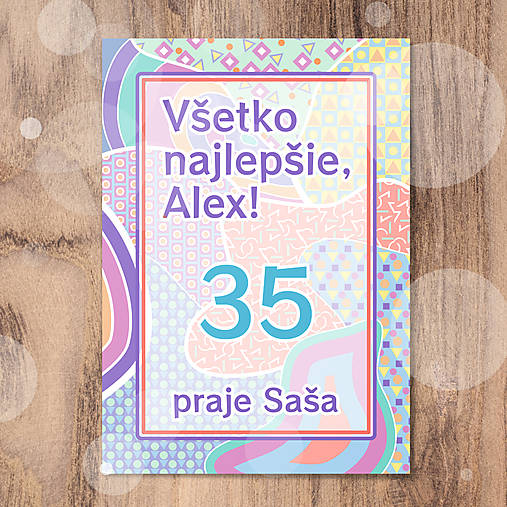 Papiernictvo - Pohľadnica Fľaky chaosu (geometry) - mix - 16971393_