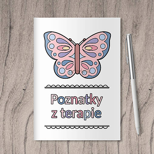 Papiernictvo - Poznatky z terapie - motýľ pastelový - 16972381_