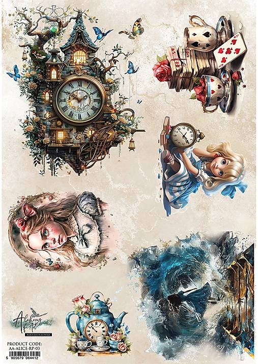 Papier - Ryžový papier Alice 03/ A4 - 16974316_