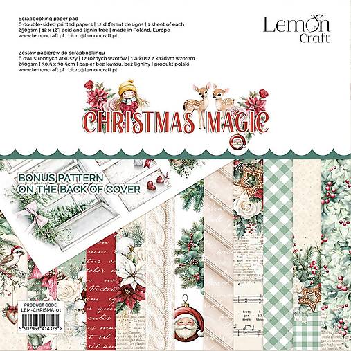 Papier - Scrapbook papier Lemoncraft Christmas Magic 12x12 - 16974483_