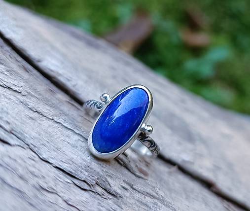 Strieborný Prsteň s Lapis Lazuli