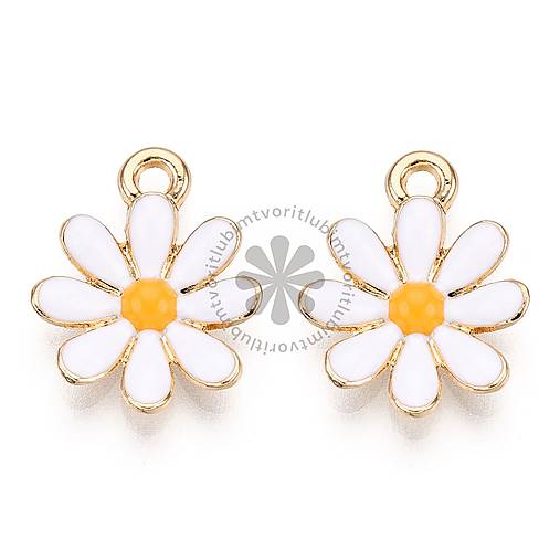Komponenty - (4276) Kvet - margarétka, 17.5x14.5mm - 16976065_