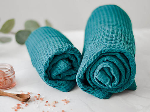 Úžitkový textil - Vaflový set (Zelený) - 16980898_