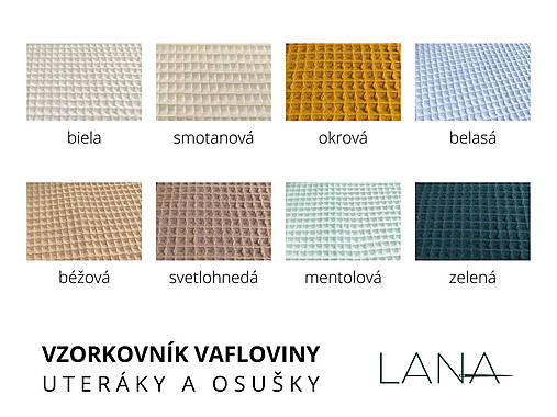 Úžitkový textil - Vaflový uterák (Béžový) - 16980940_