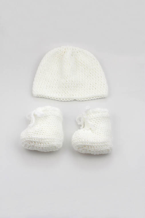 Detské súpravy - Biela súprava zima AKRYL (čistá) - 16980071_