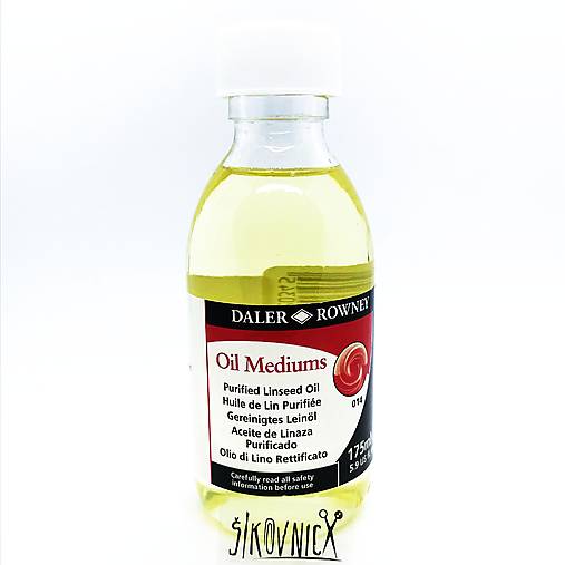 Ľanový olej čistený, 175 ml, Daler Rowney