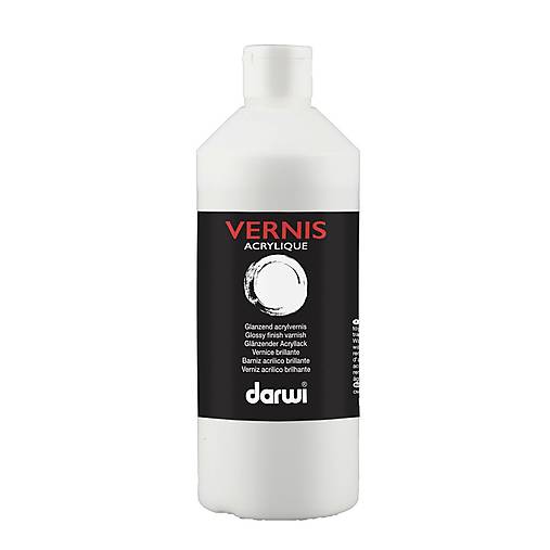 Lesklý lak, vodou riediteľný, 500 ml, Darwi